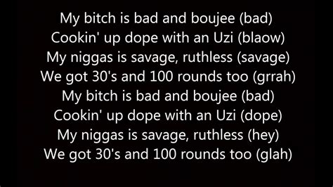 r/badandboujeebitches|DaBaby – Bad and Boujee Lyrics .
